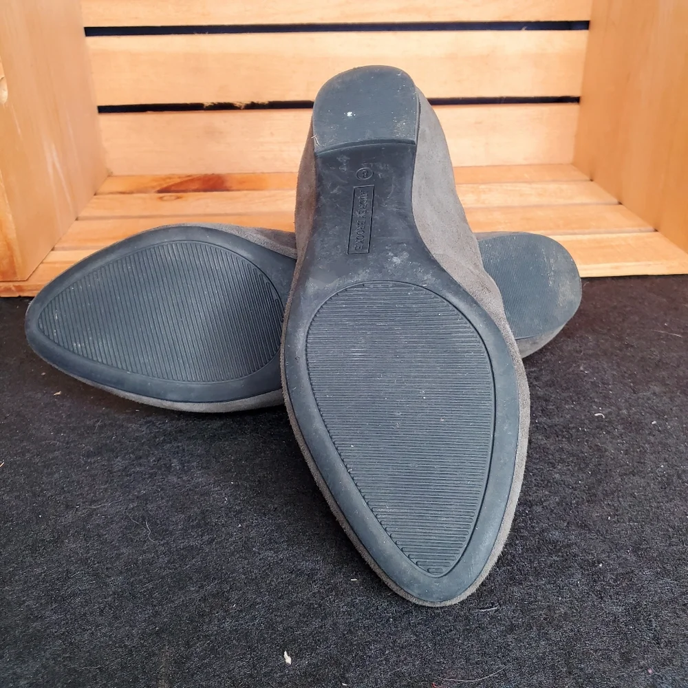5) AUDREY BROOKE "Mojito" suede flats Sz. 8 - Picture 3 of 6